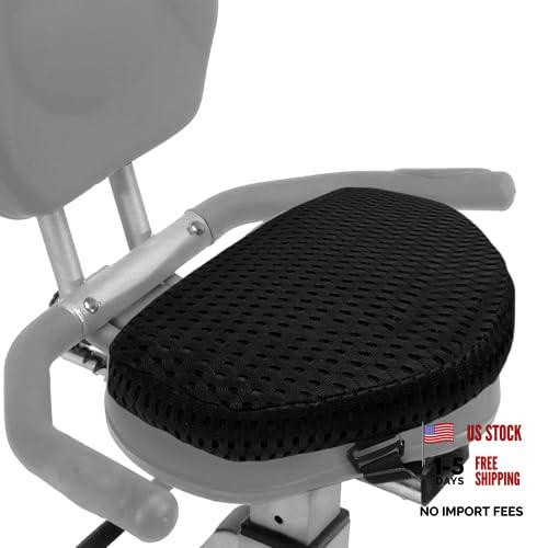 Black recumbent bike seat - 3",