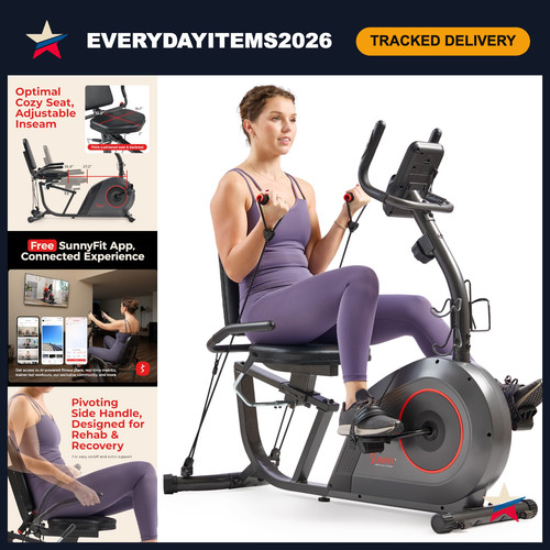 Smart recumbent bike - with, wide