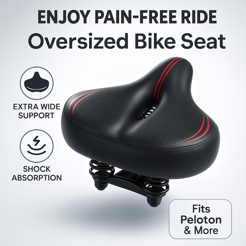 Oversized bike seat cushion - bike,
